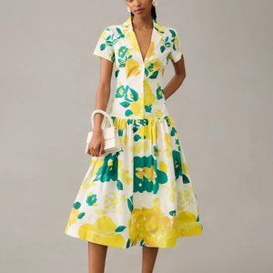 HTF Anthropologie Plenty by Tracy Reese Short-Sleeve Flounce Dress